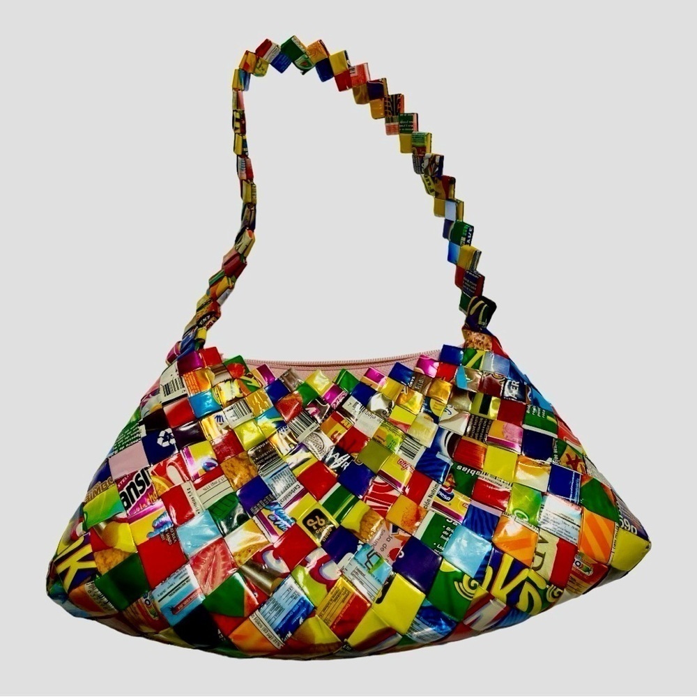 Vintage Candy Gum Wrapper Purse Hand Bag 90's Style Retro Purses - Picture 2 of 7